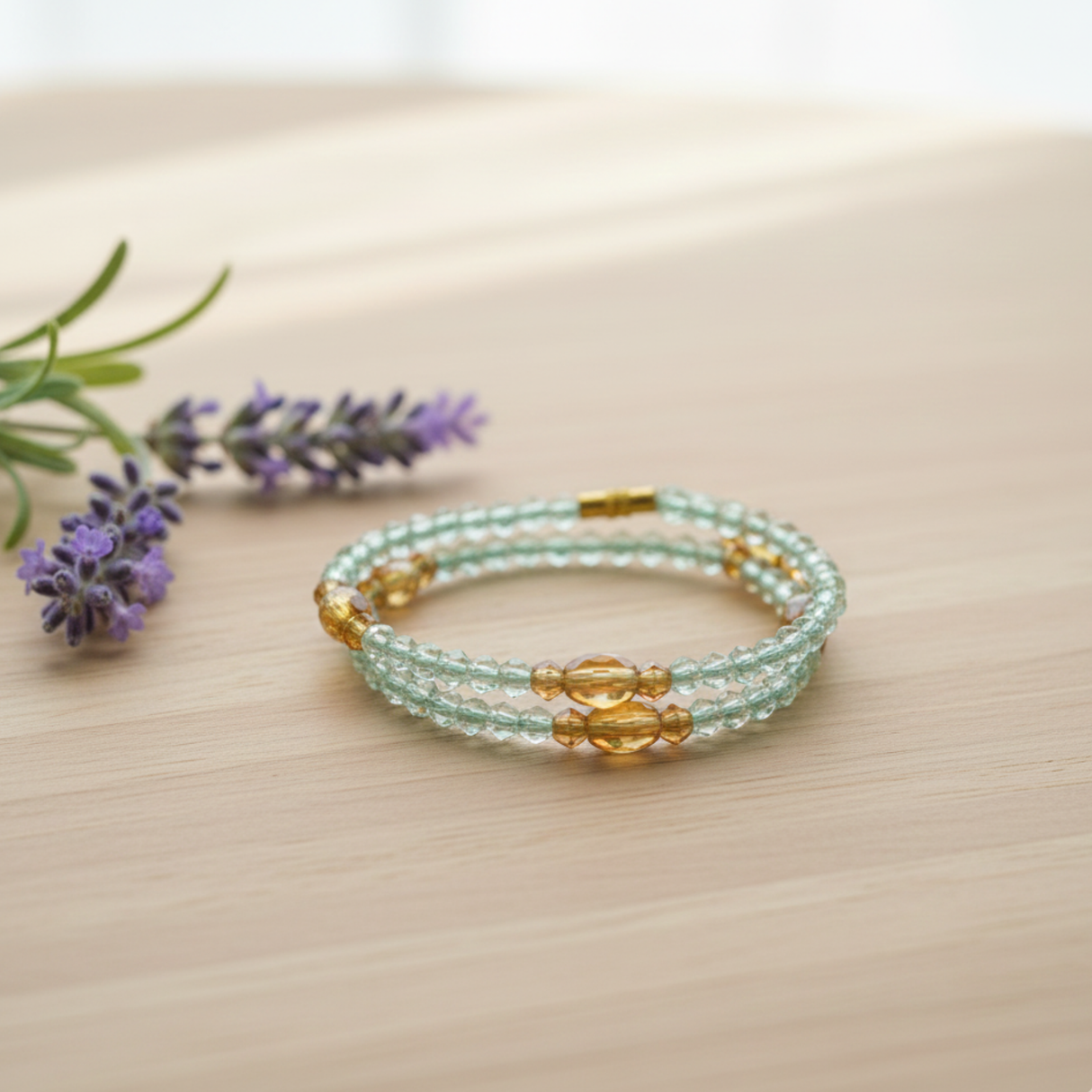 Triple k&s Perlenarmband Damen White– Elegantes Wickelarmband Modeschmuck Geschenk