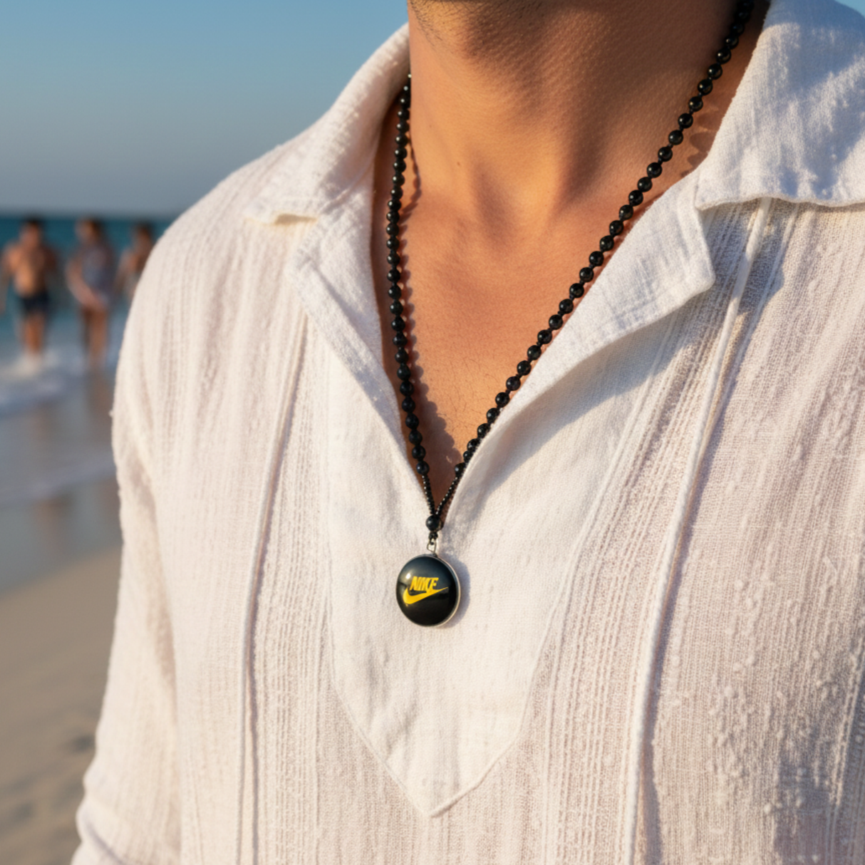 Triple k&s Premium Halskette mit Nike-Logo-Anhänger – Moderner Urban- & Streetwear-Schmuck