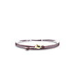 Lederoptik Wickelarmband mit Karabiner.