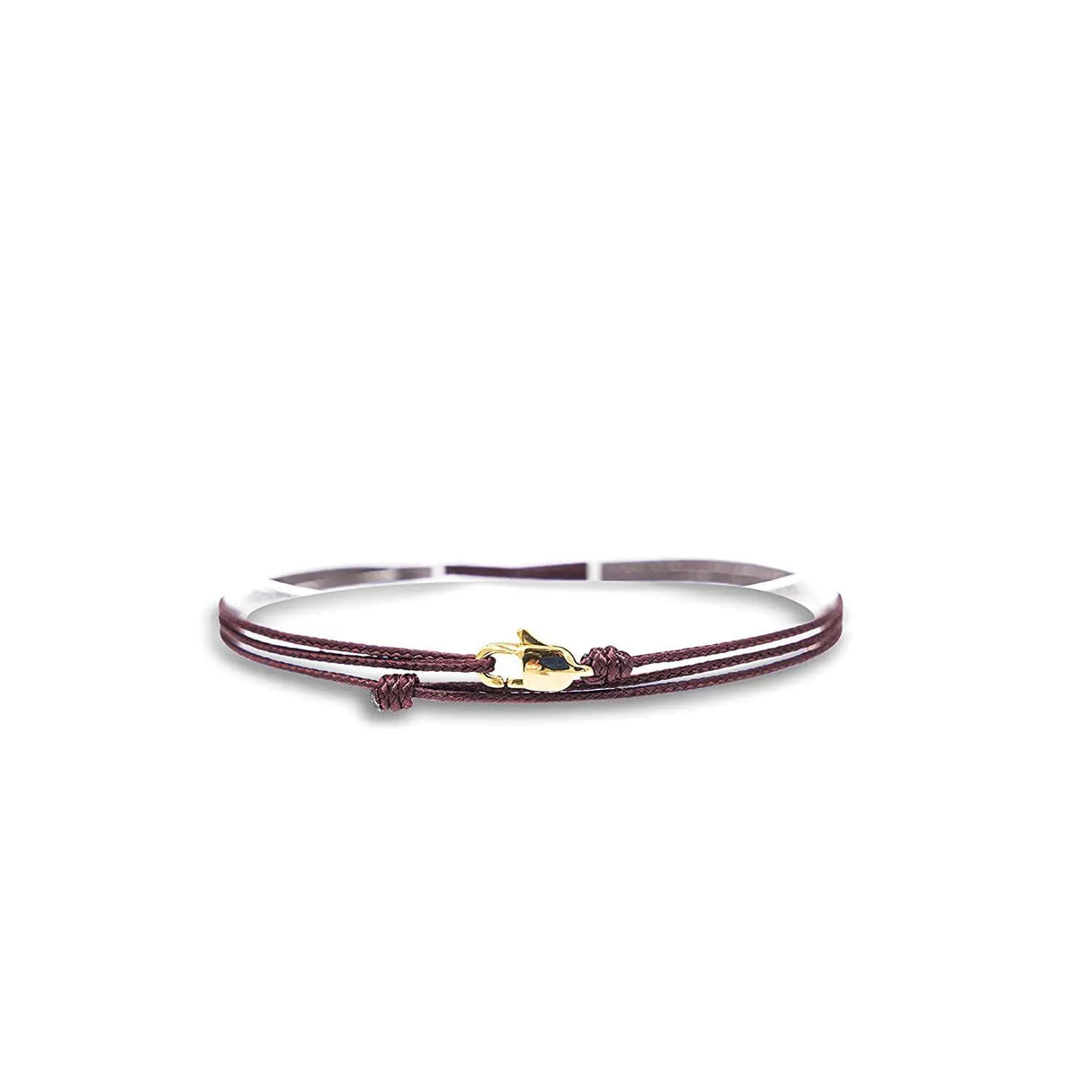 Lederoptik Wickelarmband mit Karabiner.
