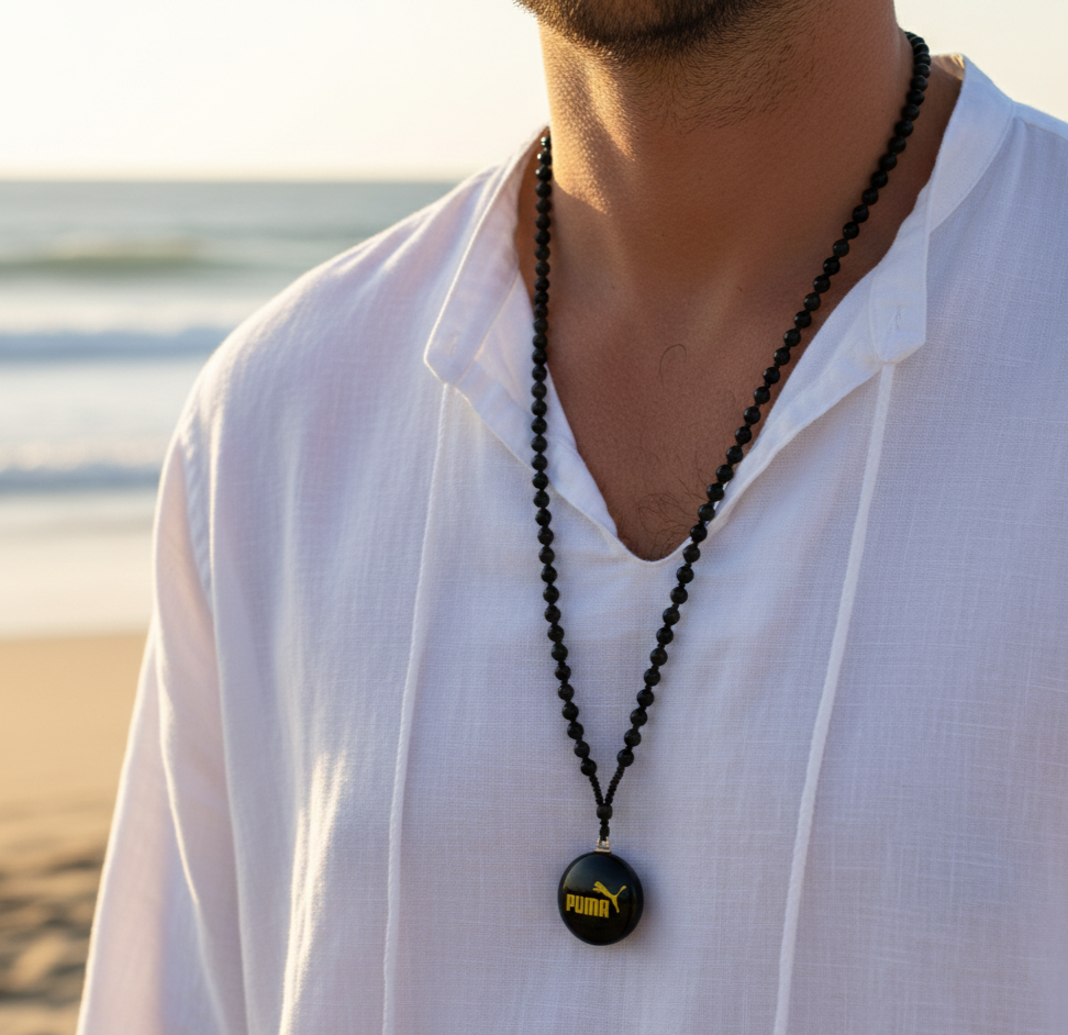 Triple k&s Premium Puma Halskette mit Logo-Anhänger Sportlicher Schmuck für Herren & Damen