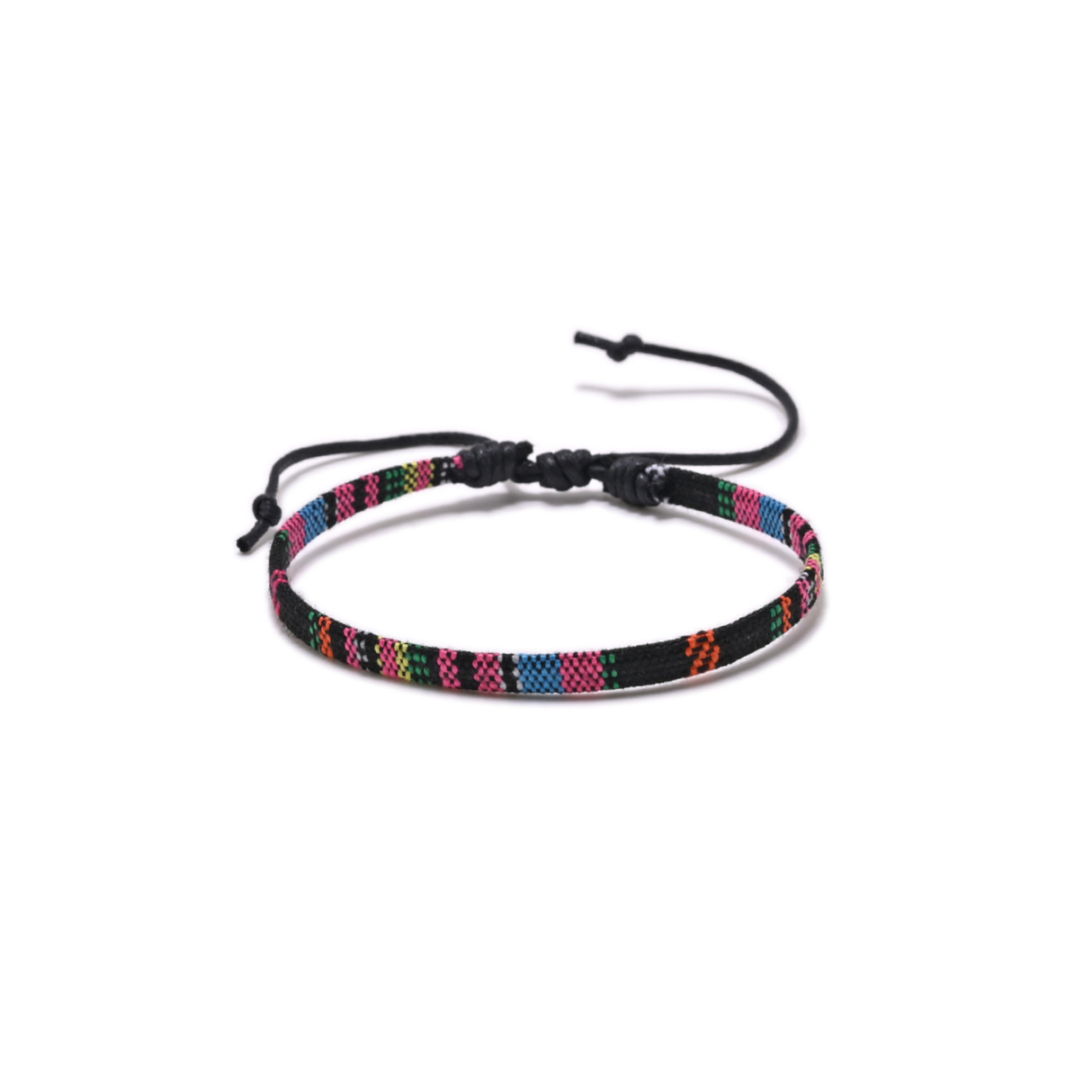 Triple K&S Boho Surfer Bracelet Men & Women (Schwarzer Regenbogen-Mix)