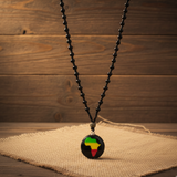 Triple k&s Premium Halskette mit Afrikanischem Logo-Anhänger Edler Ethno-Schmuck für Herren